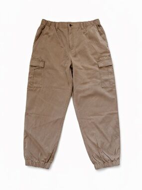 Love Crazy Tan Cargo Jogger Pants XL High Rise Utility Casual